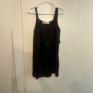 Black tie strap dress size small